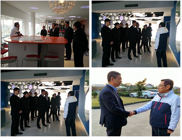 海門市委書記及市長(zhǎng)蒞臨慧聚藥業(yè)指導(dǎo)工作